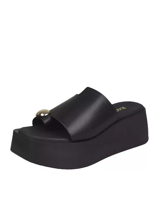 Summer Women's Platforms in Slipper Style Black