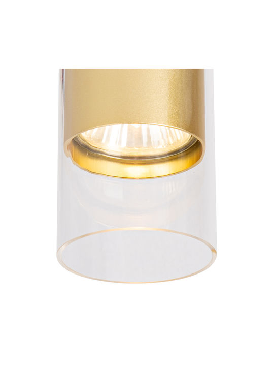 Eko Light Einzel Spot mit Fassung GU10 in Gold Farbe