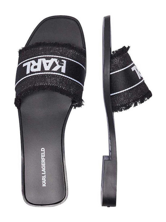 Flache Sandalen für Damen in Schwarz Farbe