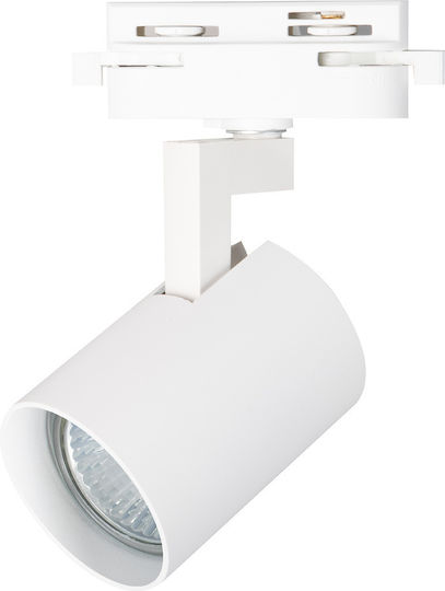 Eko Light Μονό Σποτ με Ντουί GU10 σε Λευκό Χρώμα