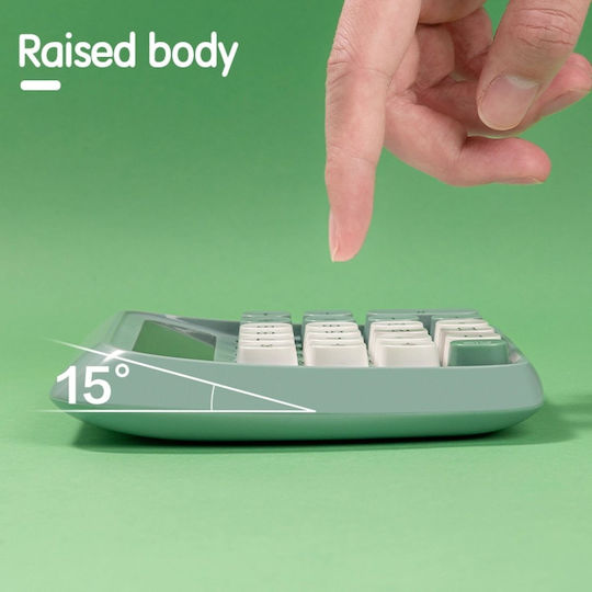 Deli Calculator in Green Color 1pcs