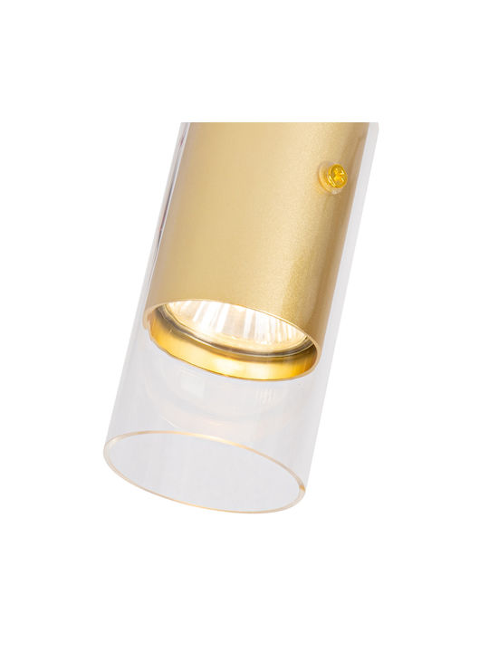 Eko Light Einzel Spot mit Fassung GU10 in Gold Farbe