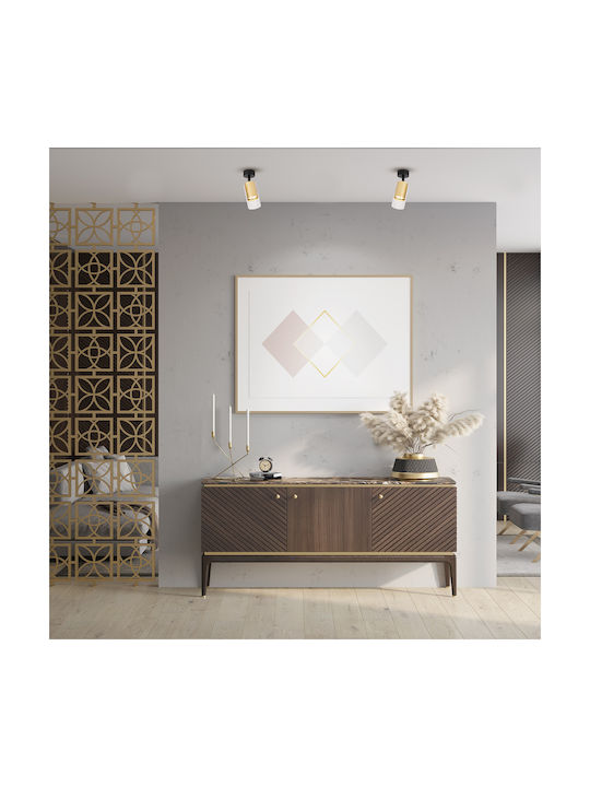 Eko Light Einzel Spot mit Fassung GU10 in Gold Farbe