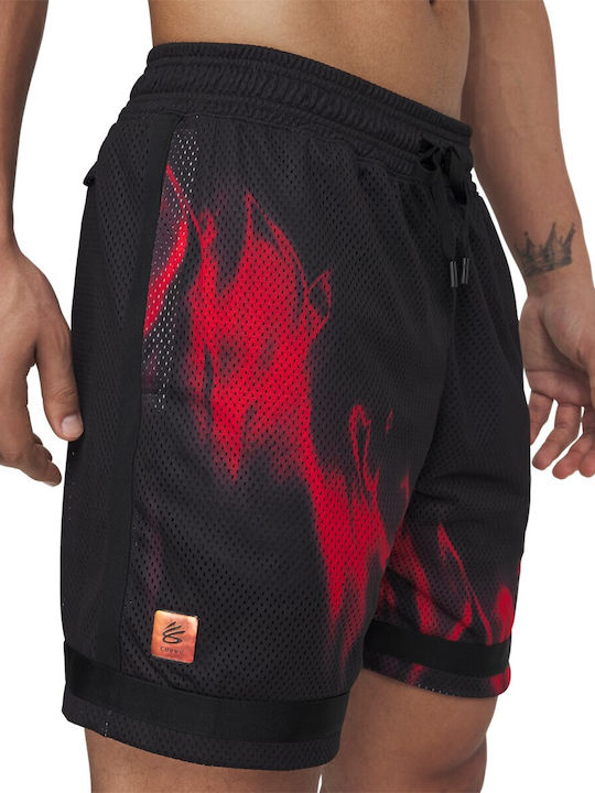 Curry 2 in 1 Αθλητική Ανδρική Βερμούδα Μαύρη