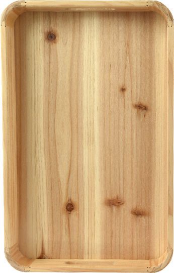 Kaemingk Holz Rechteckig Serviertablett mit Griffen in Beige Farbe 48.5x30.5x5.5cm 1Stück Kaemingk Holz Rechteckig Serviertablett mit Griffen in Beige Farbe 48.5x30.5x5.5cm 1Stück