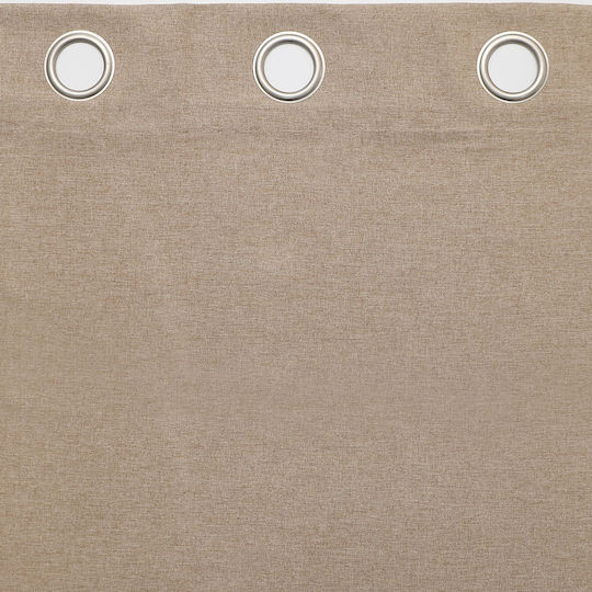Viokarpet Curtain with Grommets Sonia Brown 140x265cm