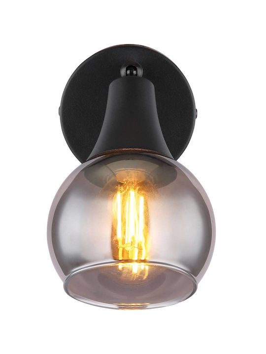 Globo Lighting Φωτιστικό Τοίχου με Ντουί E14 Μαύρο 9x14εκ.