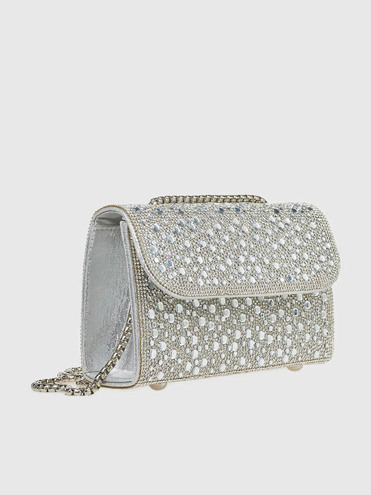 Γυναικείο Clutch Ασημί