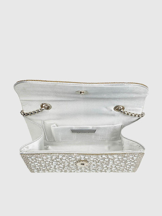 Γυναικείο Clutch Ασημί