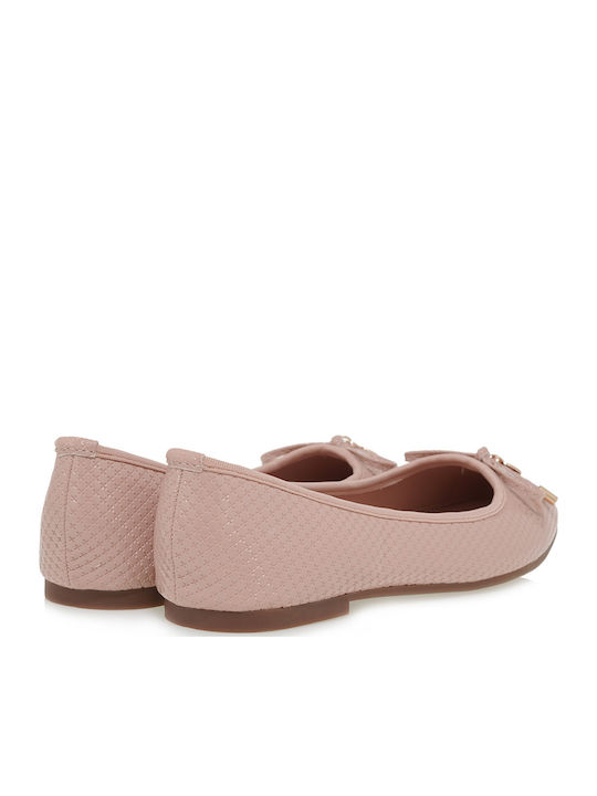 Damen Ballerinas aus Lackleder Rosa