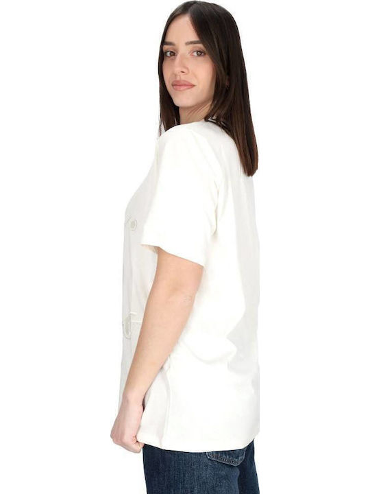 Ta5174js923-m9289 Liu Jo Loose Fit T-shirt White Color