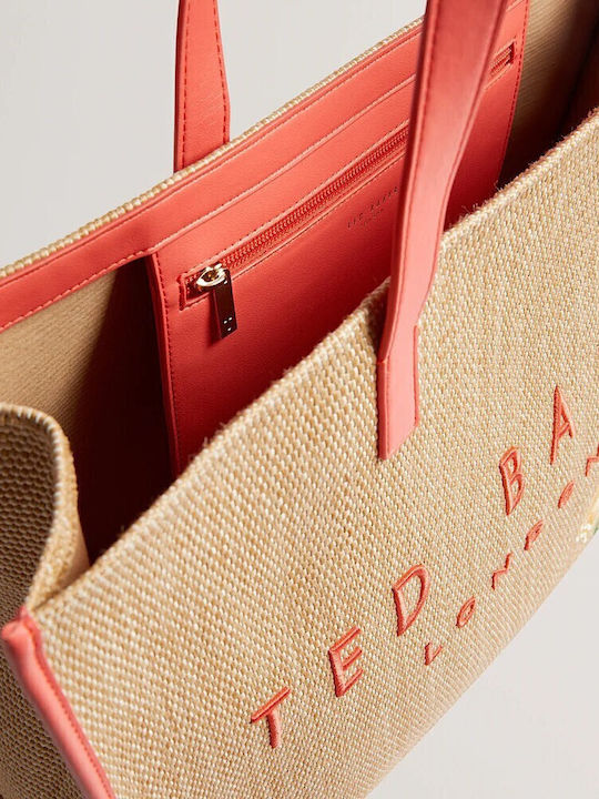 Ted Baker Straw Women's Bag Shoulder Orange 280710-FLORAFF-ORANGE