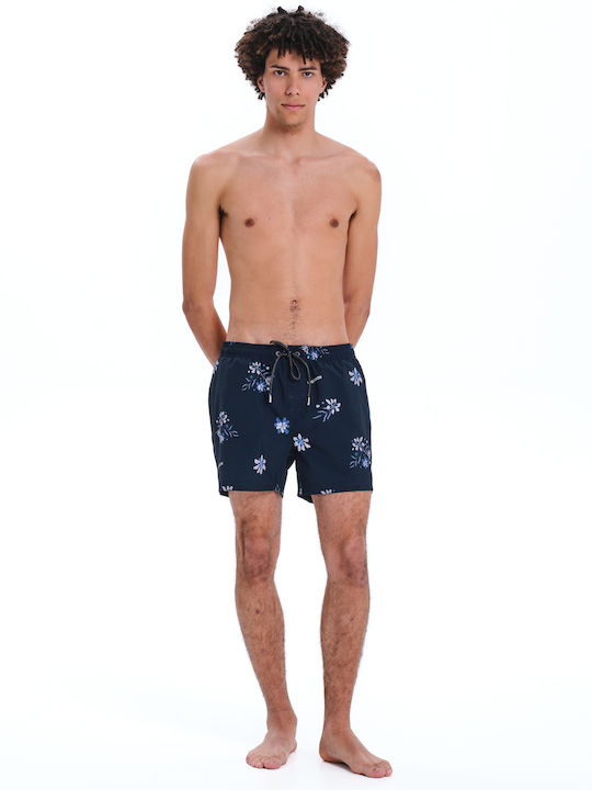 Men's Swim Shorts Midnight Black With Patterns