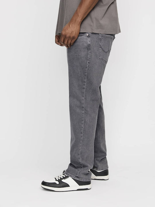 Men's Jeans Pants Elastic with Slim Straight Fit Gray