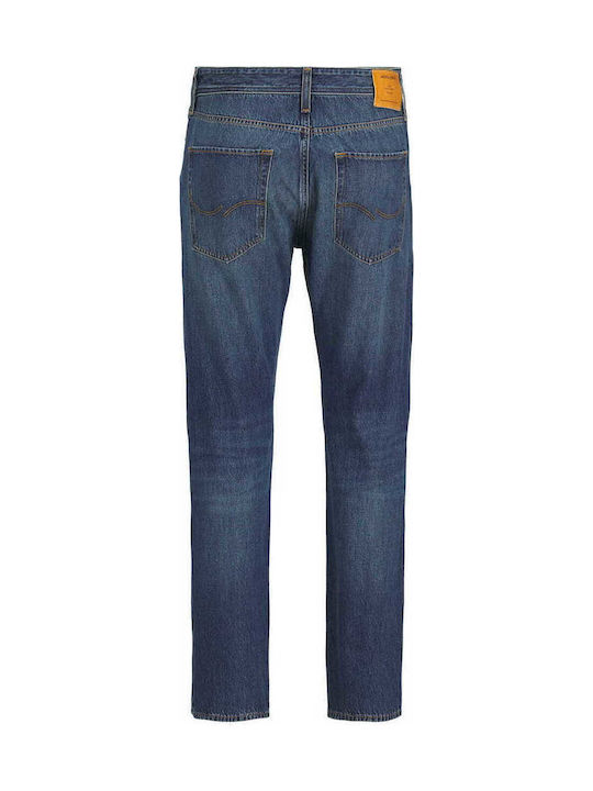 Men's Jeans Pants with Relaxed Straight Fit Navy Blue