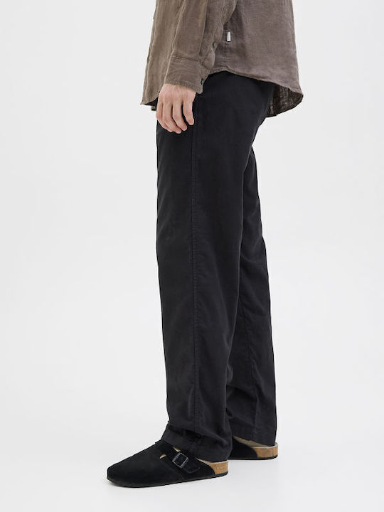 Pantaloni Chino În Fit Relaxed Negru