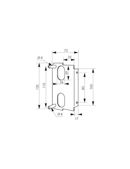 Thirard 00008967 Vertical Boxed Welded Support Base