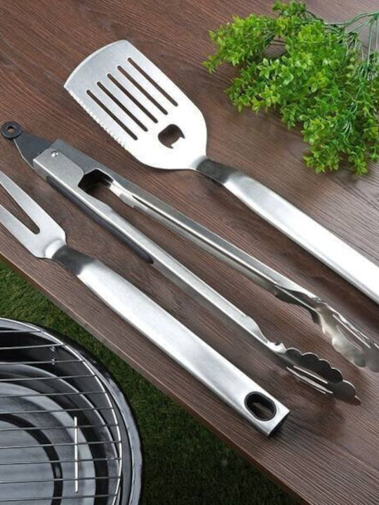 BBQ Collection Σετ 3 Εργαλείων BBQ με Σπάτουλα και Τσιμπίδα