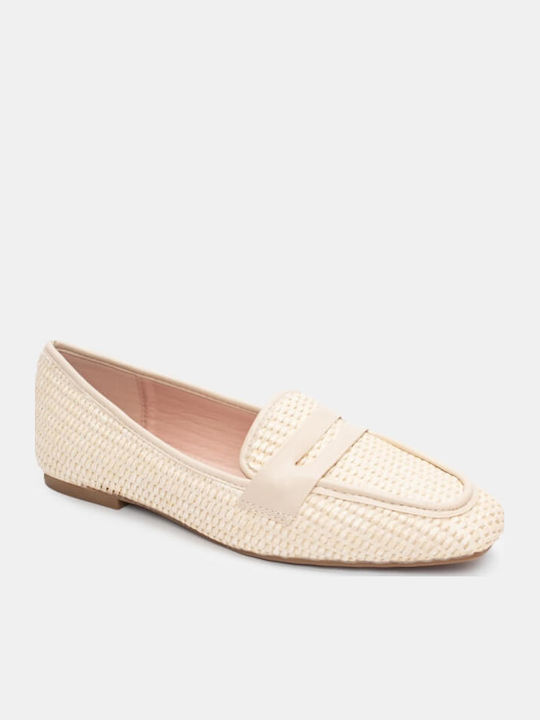 Γυναικεία Loafers σε Μπεζ Χρώμα