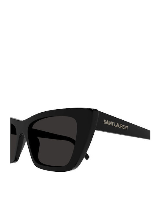 Ysl Women's Sunglasses with Black Plastic Frame and Black Lens SL 276 MICA 001
