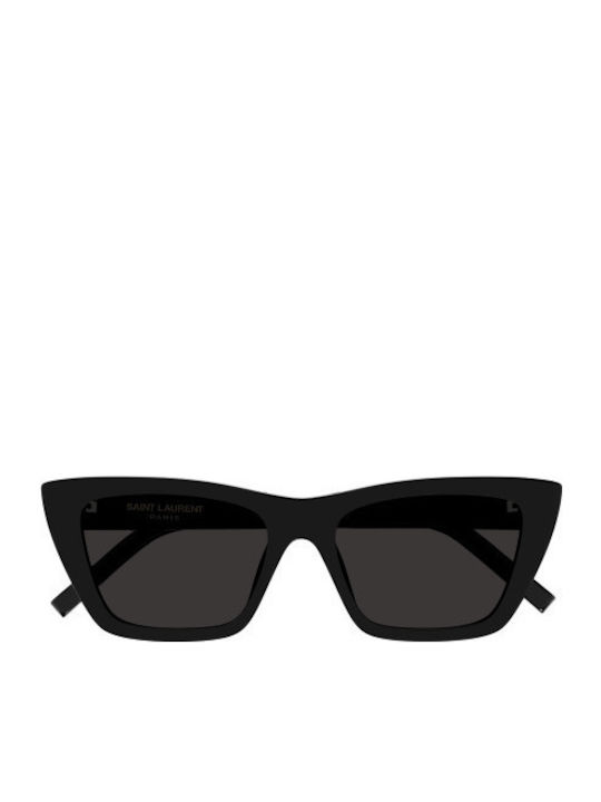 Ysl Women's Sunglasses with Black Plastic Frame and Black Lens SL 276 MICA 001