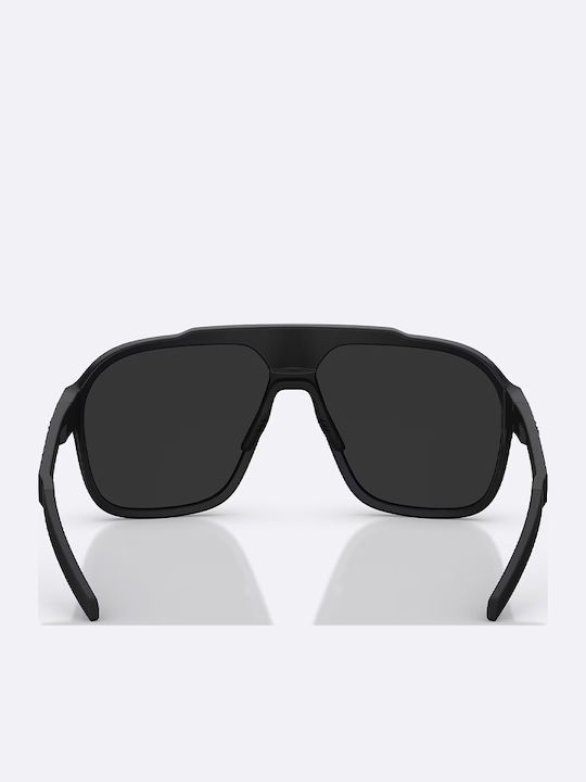 Bliz Men's Sunglasses with Black Plastic Frame and Black Lens