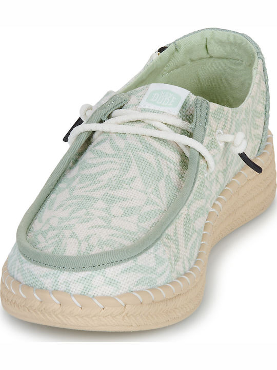 Women's Moccasins in Green Color