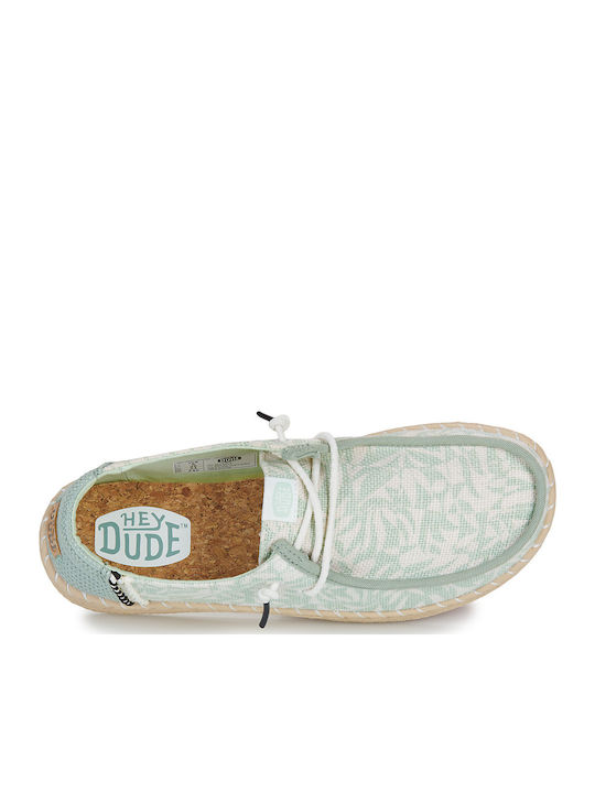 Women's Moccasins in Green Color