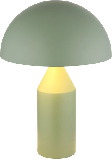 Globo Lighting Metallisches Tischlampen Für E27 Fassung Mit Grünem Hut Und Basis
