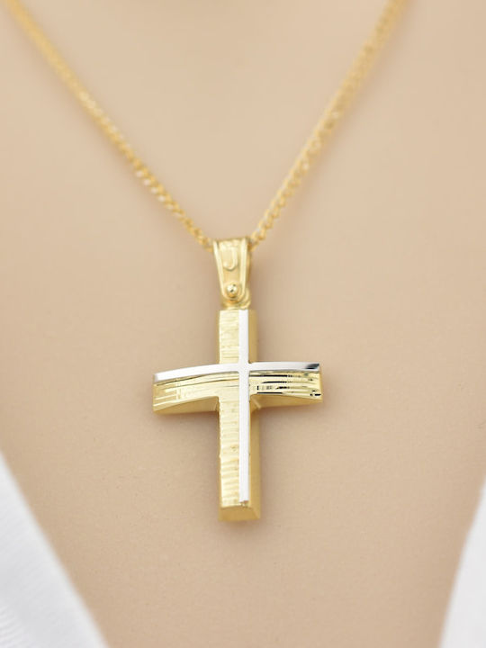 Goldjewels Γυναικείος Χρυσός Σταυρός 9Κ χωρίς Αλυσίδα