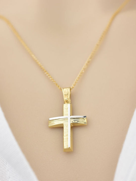 Goldjewels Γυναικείος Χρυσός Σταυρός 9Κ χωρίς Αλυσίδα