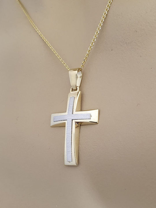 Papadopoulos Gold Herren Gold Kreuz 14K