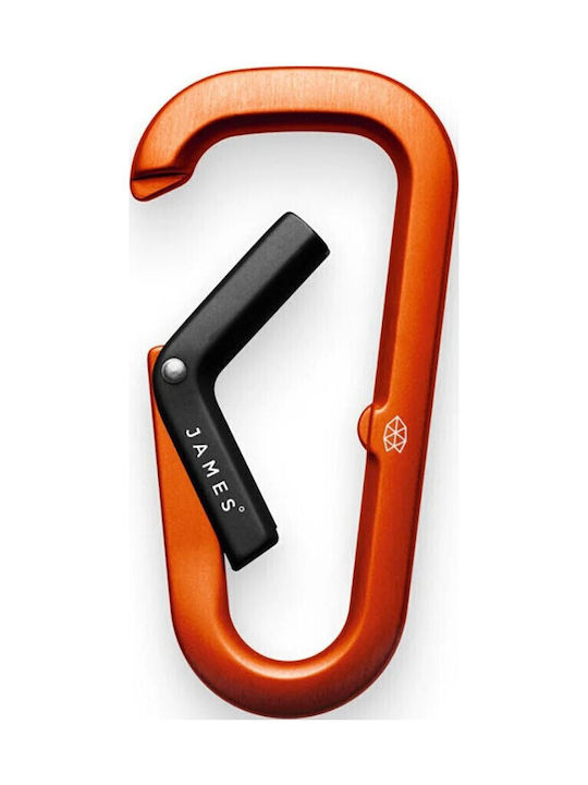 Schlüsselanhänger Karabiner James Brand Hardin Gelb