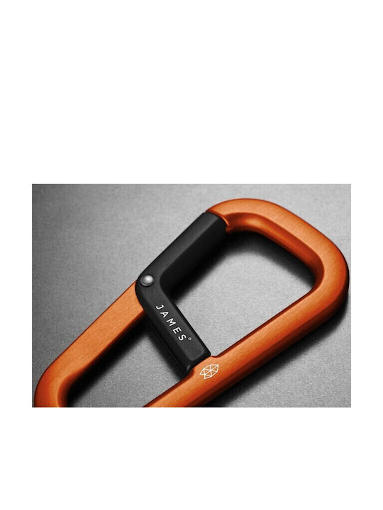 Karabiner-Schlüsselanhänger James Brand Hardin Orange