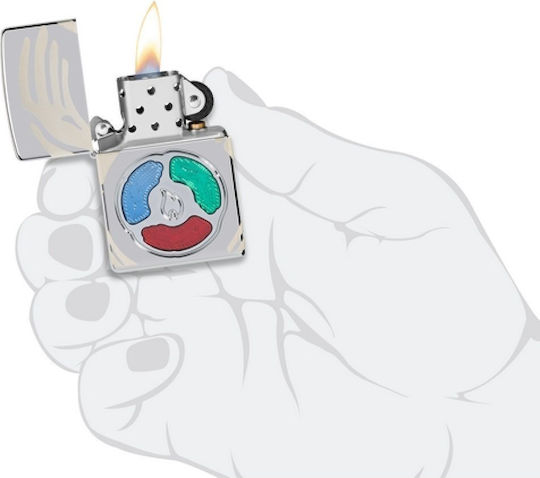 Zippo Armor Collectible Αναπτήρας Φλόγας σε Ασημί χρώμα