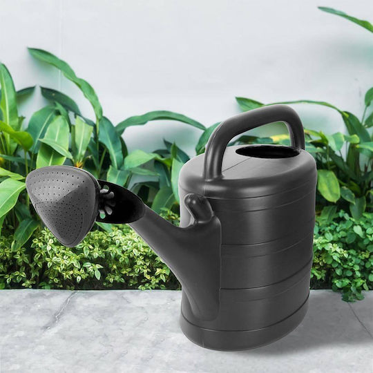 Vilde Plastic Watering Can 10lt Black
