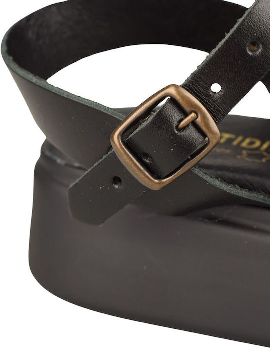 Women's Flat Sandals Flatforms in Black Color