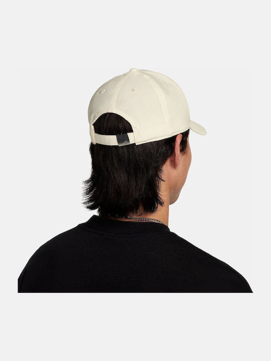 Fb5371-113 Nike Dri-fit Club Structure Metal Cap Coconut Milk Color