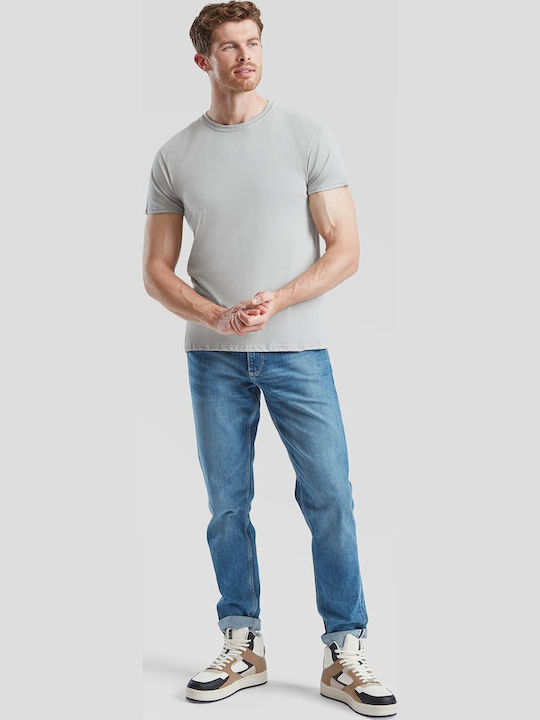 Fruit of the Loom Iconic Ανδρικό Διαφημιστικό T-shirt Κοντομάνικο Zinc