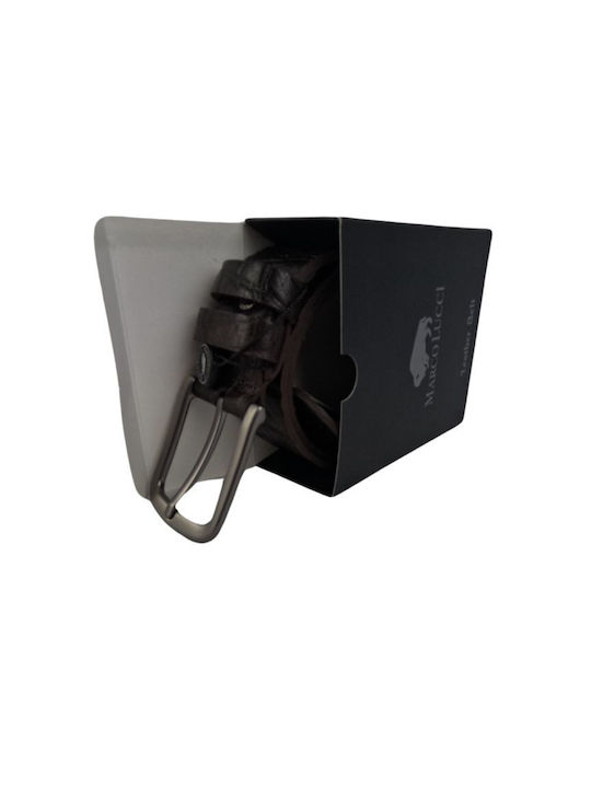 Klassischer Herrenledergürtel Dac Shop Dunkelbraun
