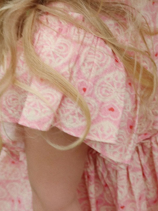 Παιδικό Φόρεμα Lacy Pink