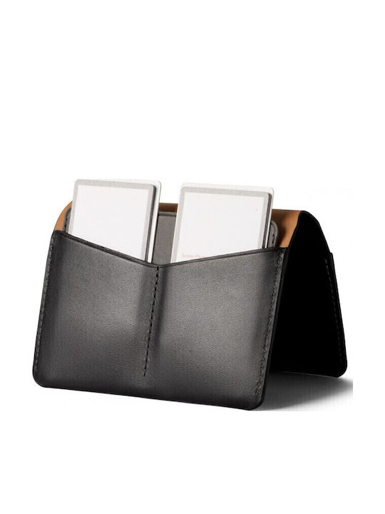 Leather Men's Wallet Travel with RFID Black