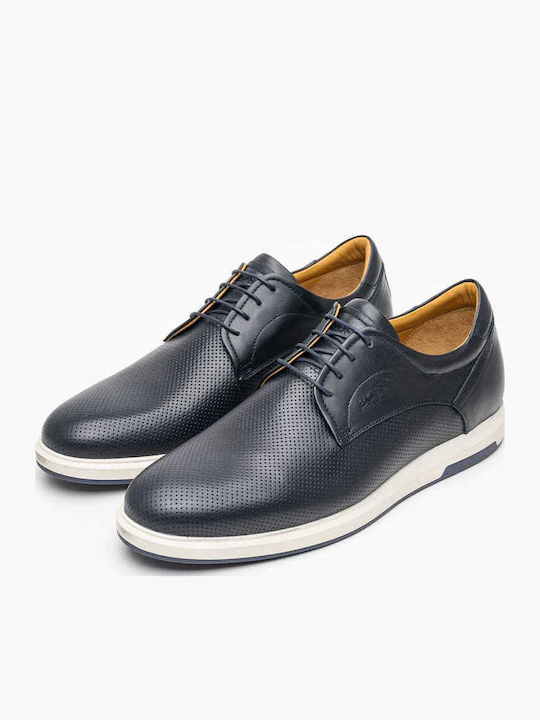 Men's Leather Casual Shoes Blue