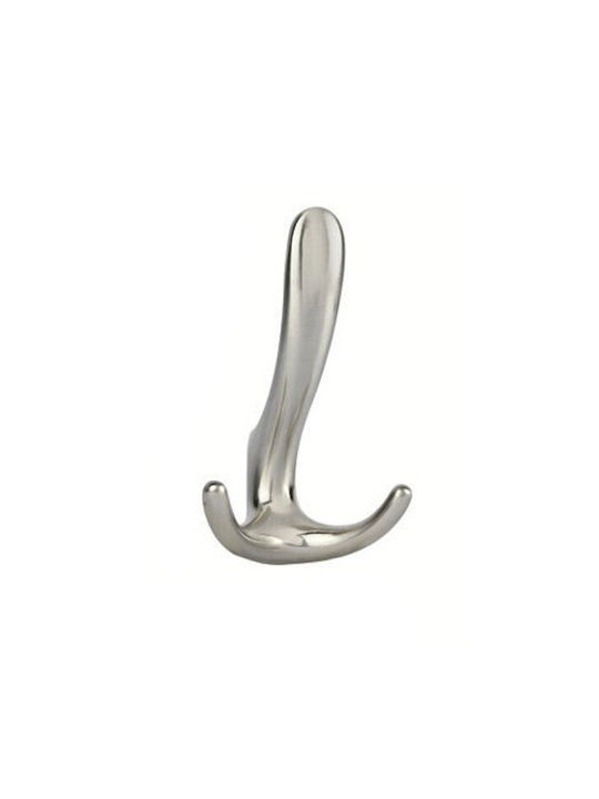 Import Hellas Wall Hanger 4254 Metal 3 Hooks Gray