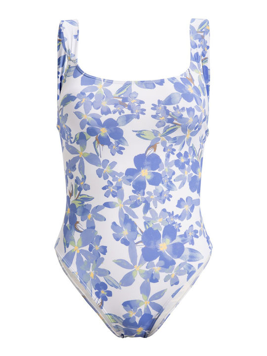 Beach Classics Ολόσωμο Μαγιό Floral Γαλάζιο