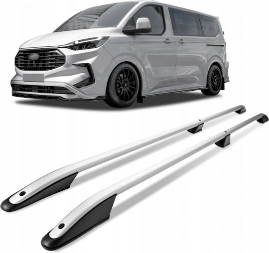 Omtec Parallel Aluminum Roof Bars Silver Color Elegance L2 Ford Tourneo Custom 2023+ Maximum Load Weight 75kg Omtec 2 Pieces 2659930l/om