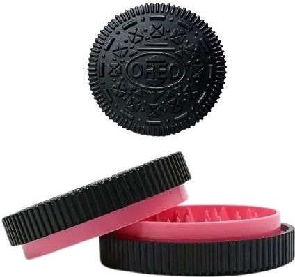 Plastikgrinder 56 x 21mm 2-teilig Cookie