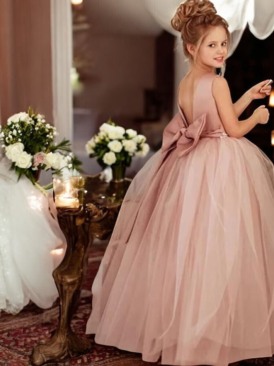 Kinderkleid Ärmellos Dusty Pink