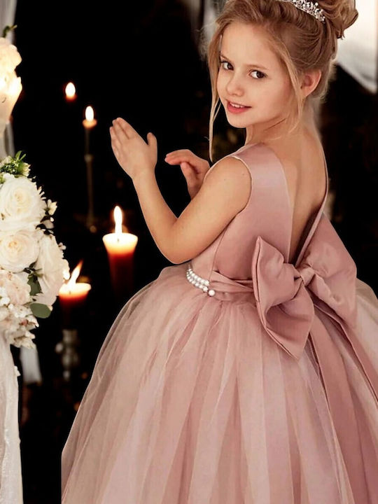 Kinderkleid Ärmellos Dusty Pink