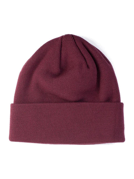 Thar Beanie Ανδρικός Σκούφος Πλεκτός σε Μπορντό χρώμα